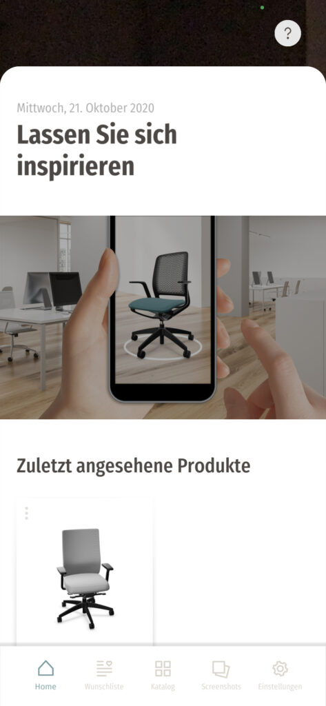 Mit sedus das Büro per Augmented Reality (AR) einrichten